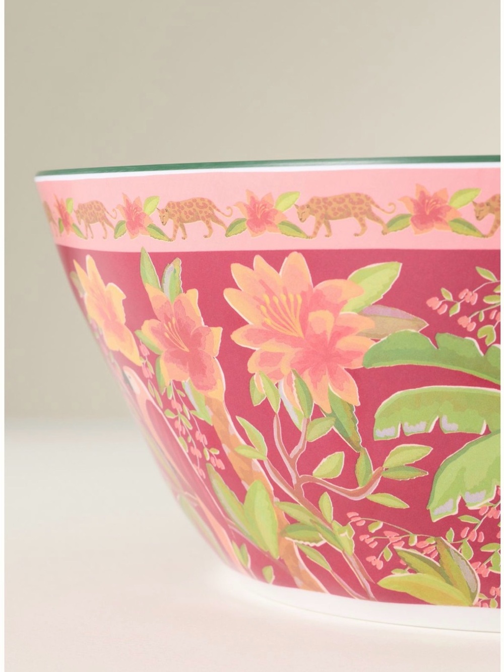 Farm Rio x Anthropologie
Melamine Serving Bowl | Red Berry | Pink + Green | NWT - Picture 2 of 2
